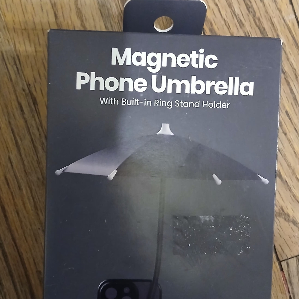 Target Magnetic Phone Umbrella with Ring Stand - Black
